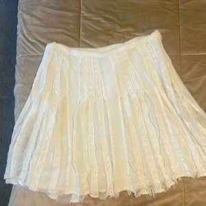 White flirty skirt